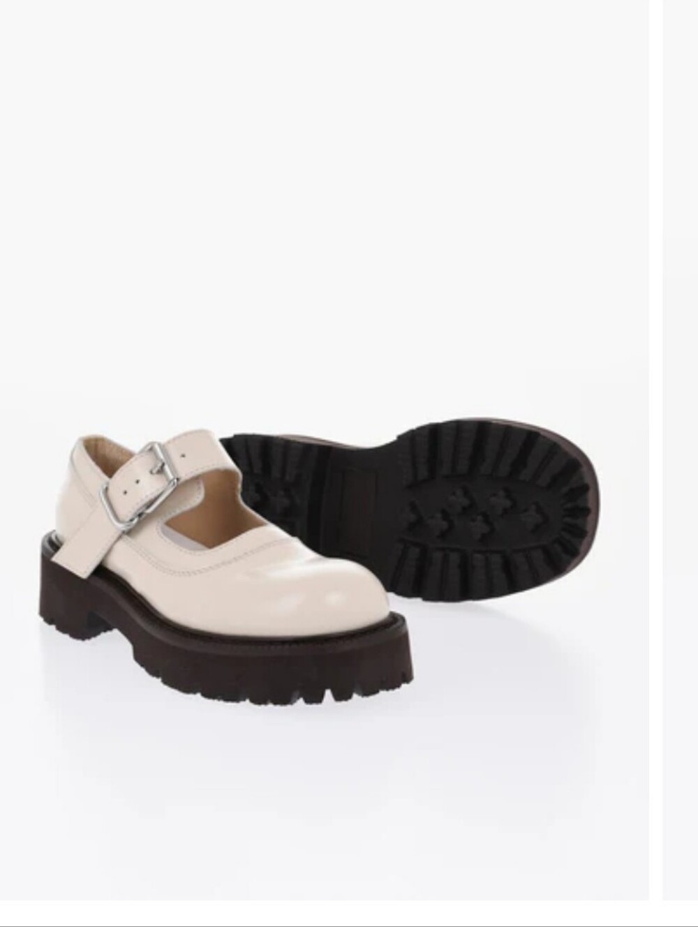 MM6 Maison Martin Margiela Patent Derby Court Mary Jane Lug Platform Sole - 37